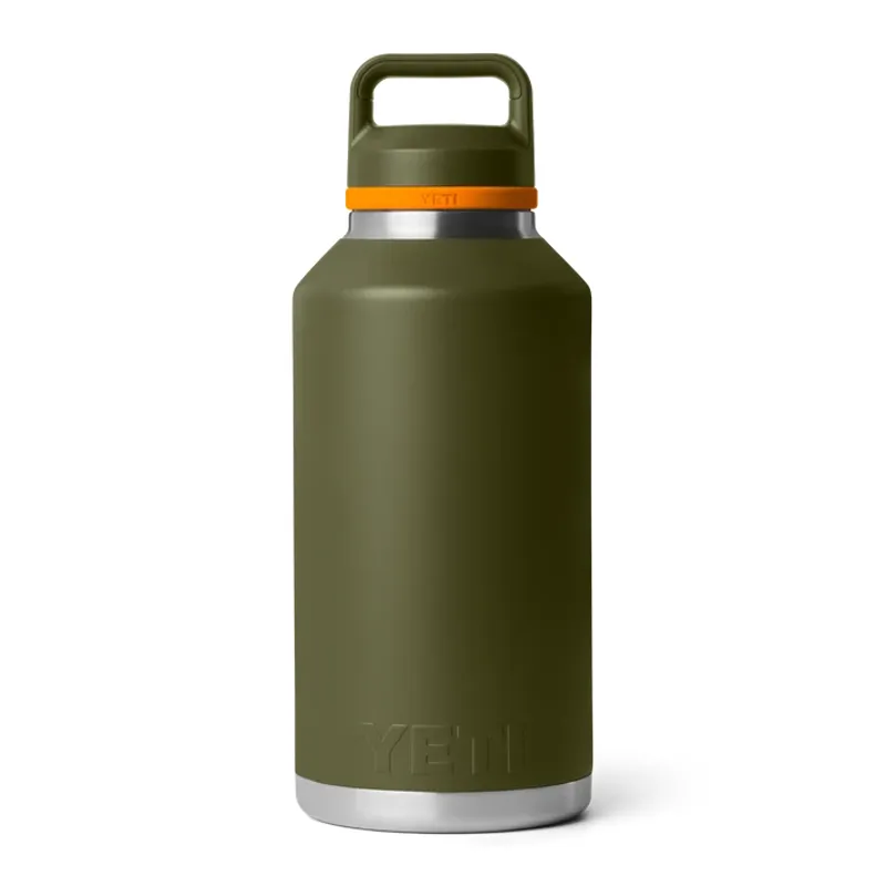 YETI Rambler 64 Oz Olive/King Crab Orange Bottle With Chug Cap-1