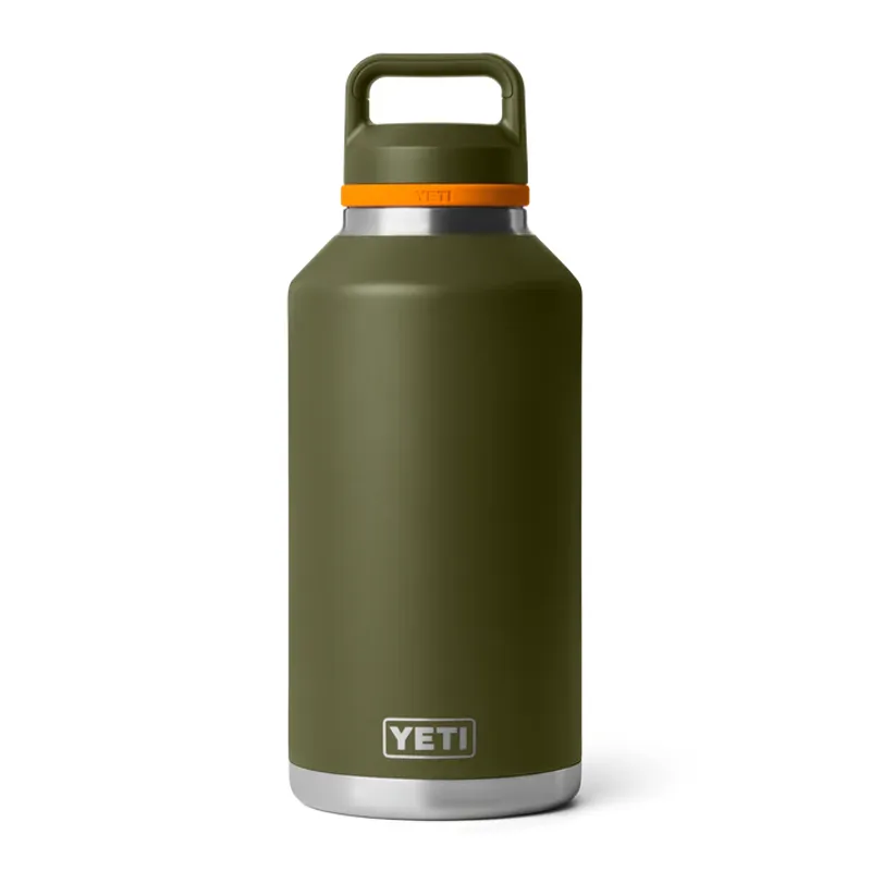 YETI Rambler 64 Oz Olive/King Crab Orange Bottle With Chug Cap