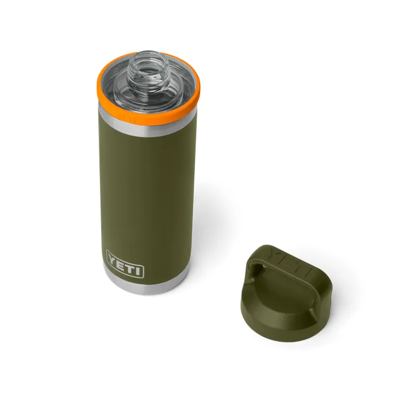 YETI Rambler 18 Oz Olive/King Crab Orange with Chug Cap-1