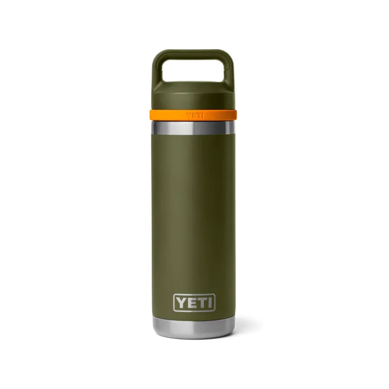 YETI Rambler 18 Oz Olive/King Crab Orange with Chug Cap