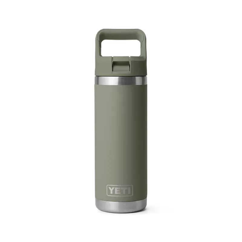YETI Rambler 18 Oz Pampa Green Bottle with Straw Cap