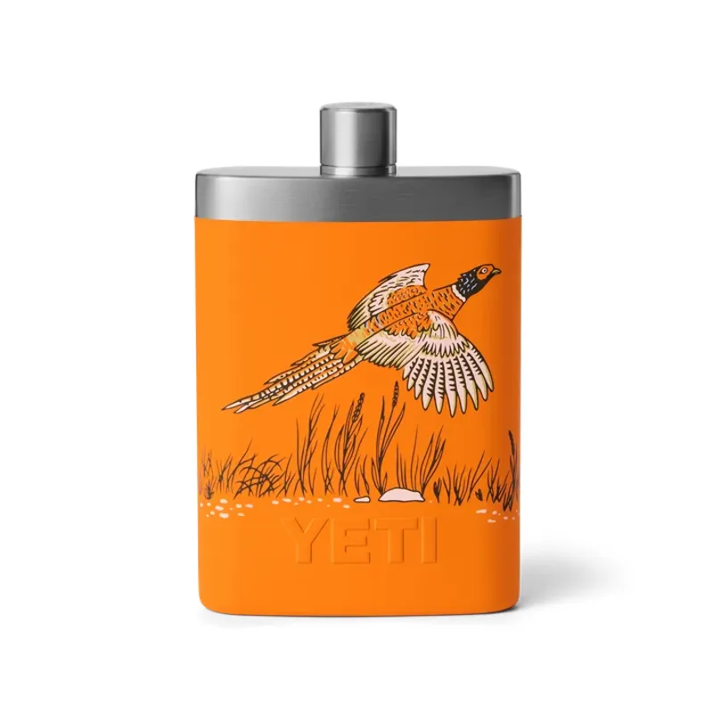 YETI Flask - Upland Bird King Crab Orange
