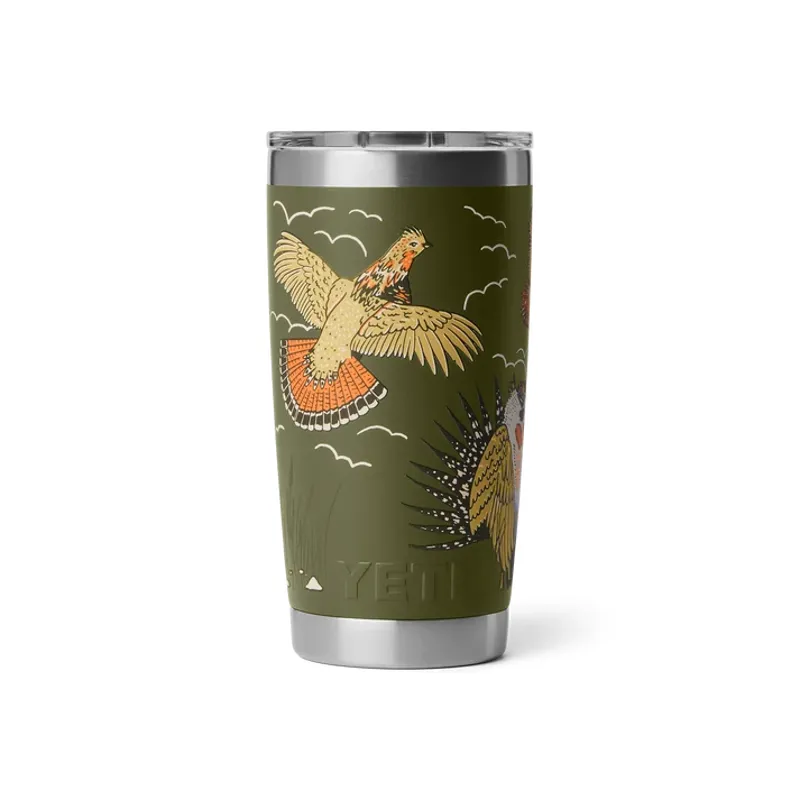 YETI Rambler 20 Oz Upland Bird Olive Tumbler-2