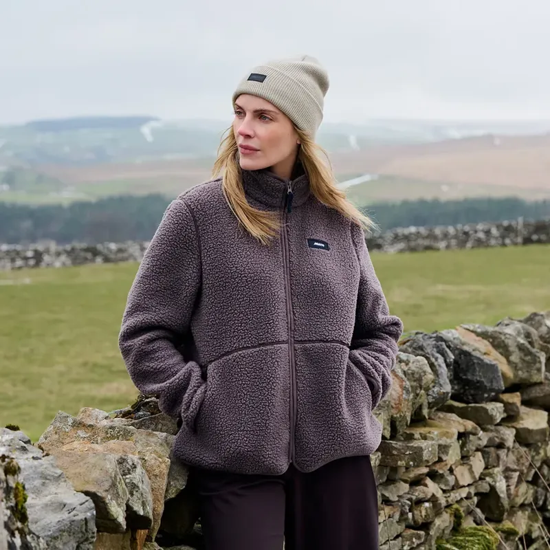 Musto Cove Deep Pile Fleece Jacket - Plum-1