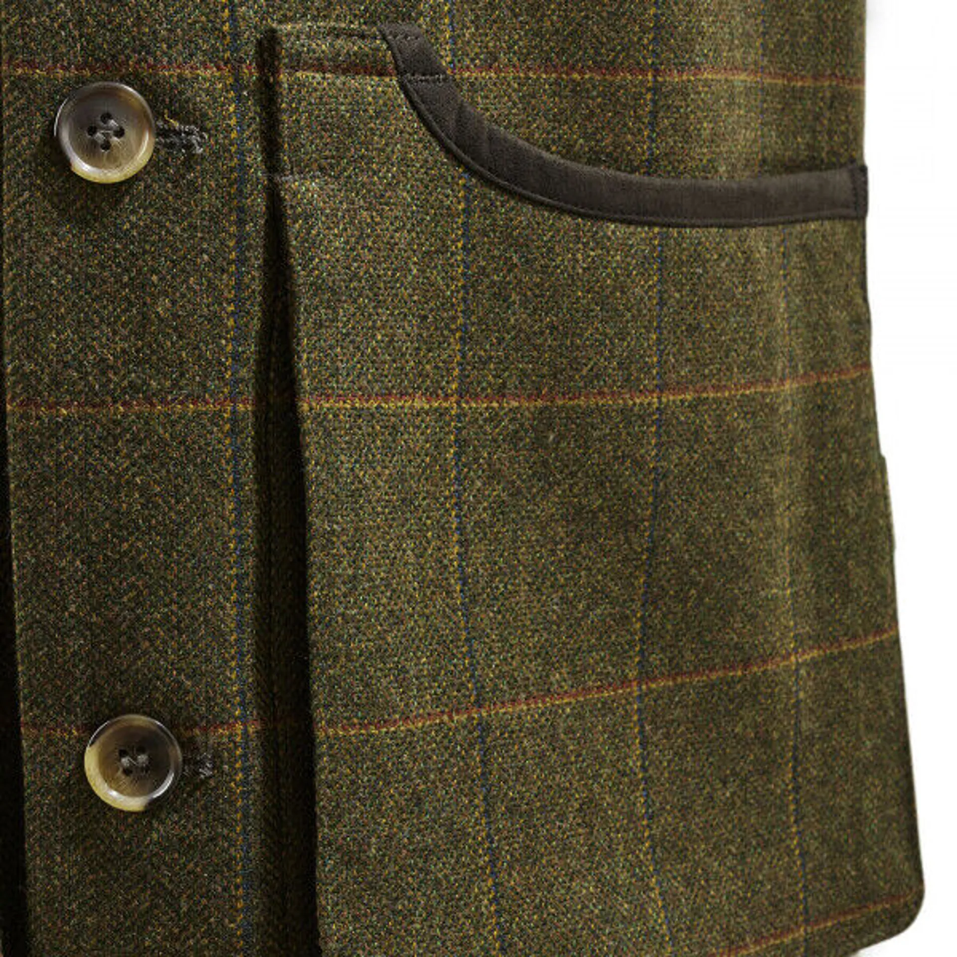 Musto Light Machine Washable Tweed Balmoral Waistcoat