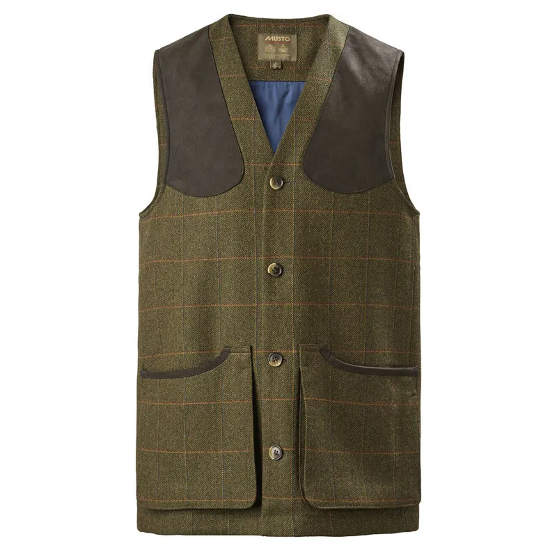 Musto Light Machine Washable Tweed Balmoral Waistcoat