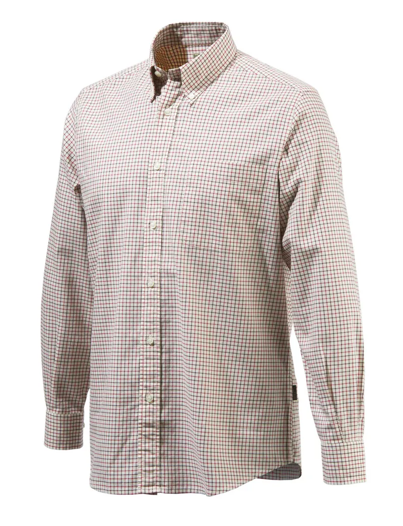 Beretta Classic Shirt - Beige Red Check