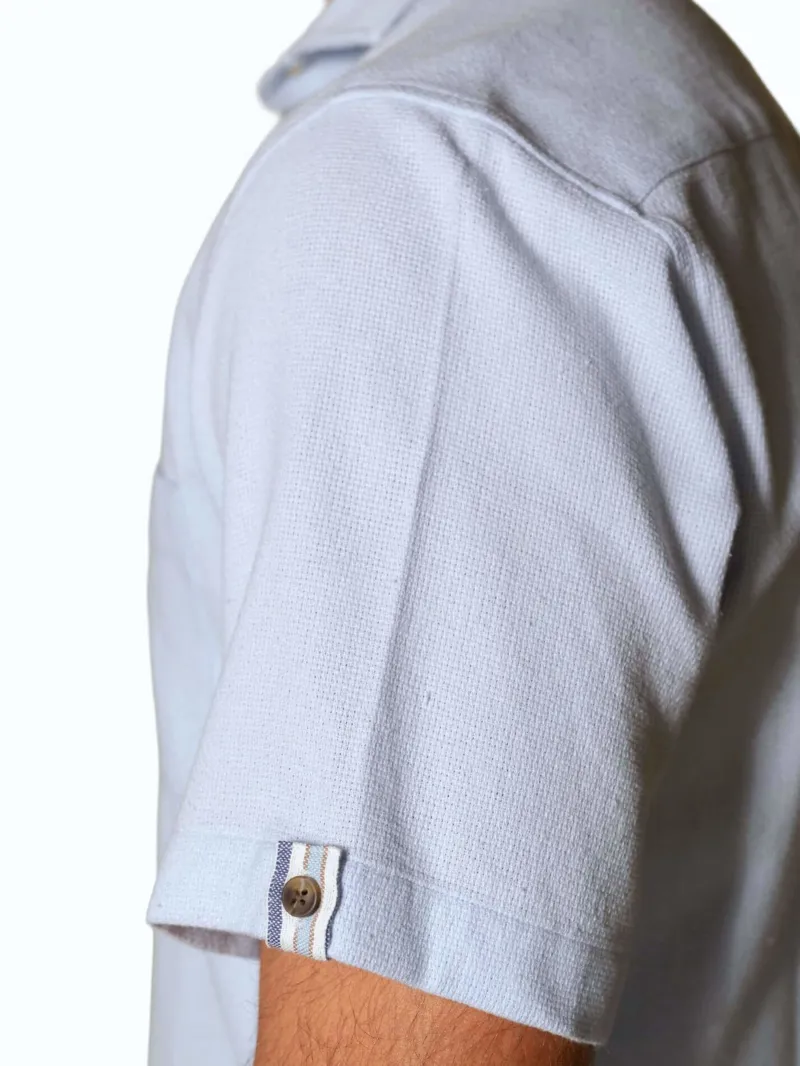 KOY Air Weave Short Sleeve Shirt - Blue-4