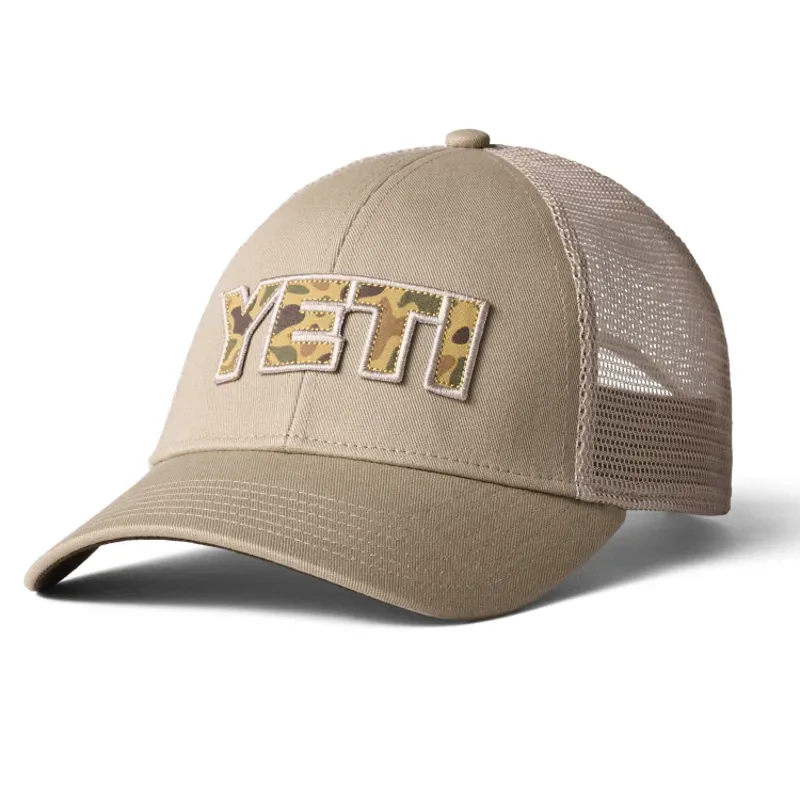YETI Camo Trucker Hat - Khaki-1