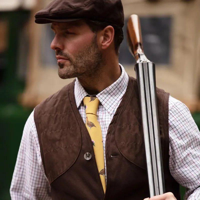 Clare Haggas Grouse Misconduct Gold Tie-2