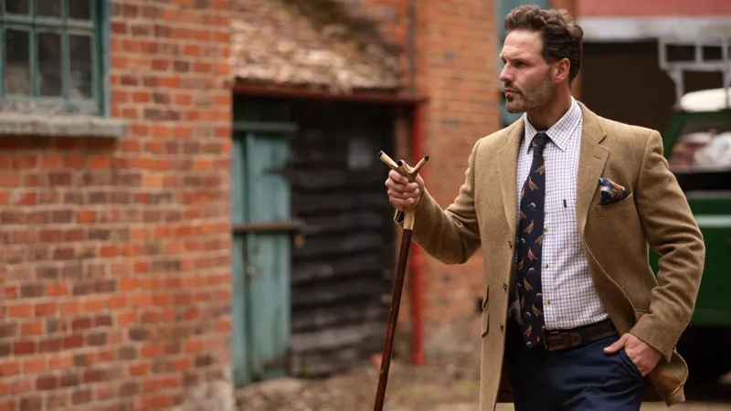 Clare Haggas Grouse Misconduct Navy Tie-2