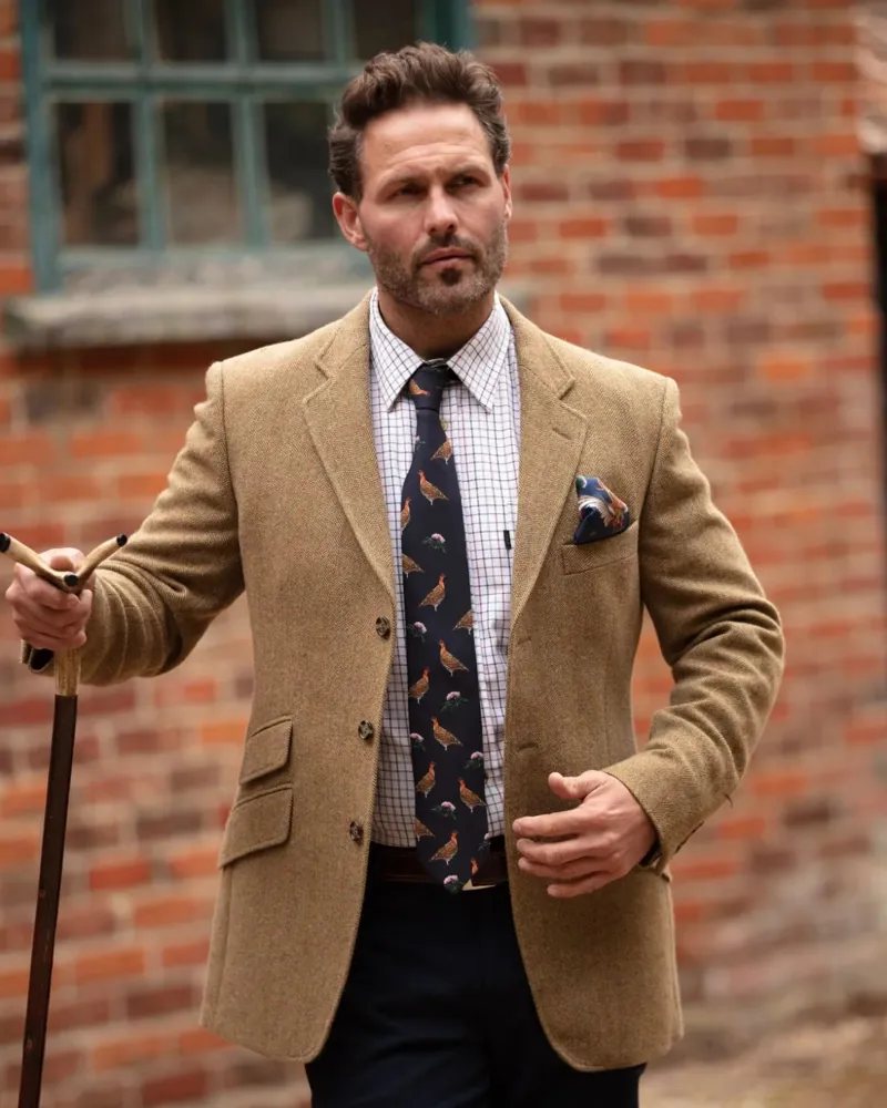 Clare Haggas Grouse Misconduct Navy Tie