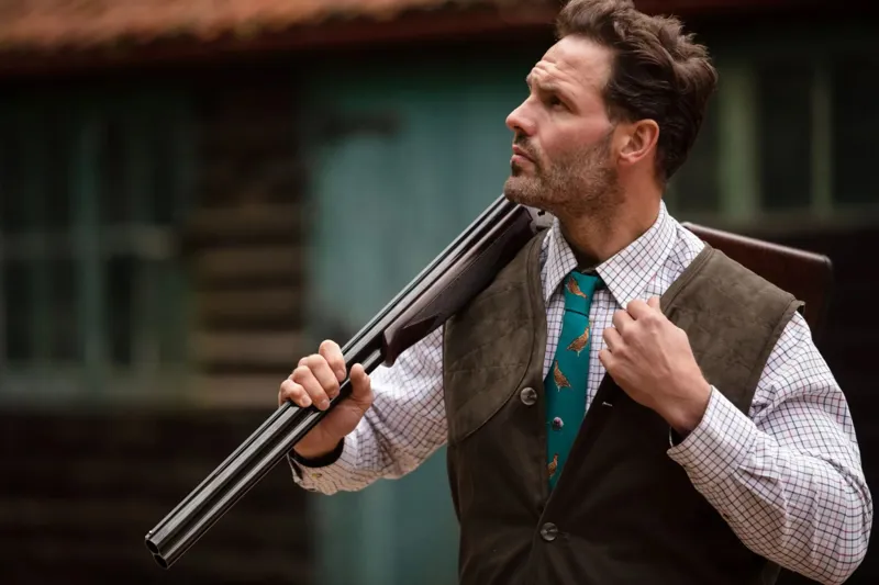 Clare Haggas Grouse Misconduct Teal Tie-1