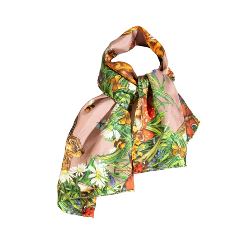 Clare Haggas Spiritual Awakening Antique Rose Narrow Scarf-4