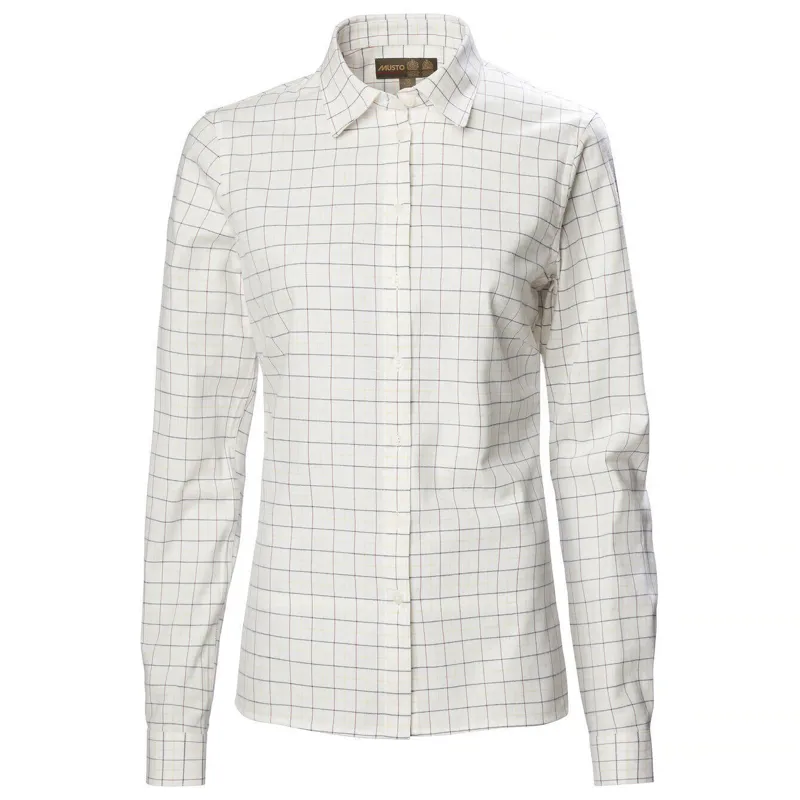 Musto Ladies Cotswold Green Tattersal Check Shirt UK 18