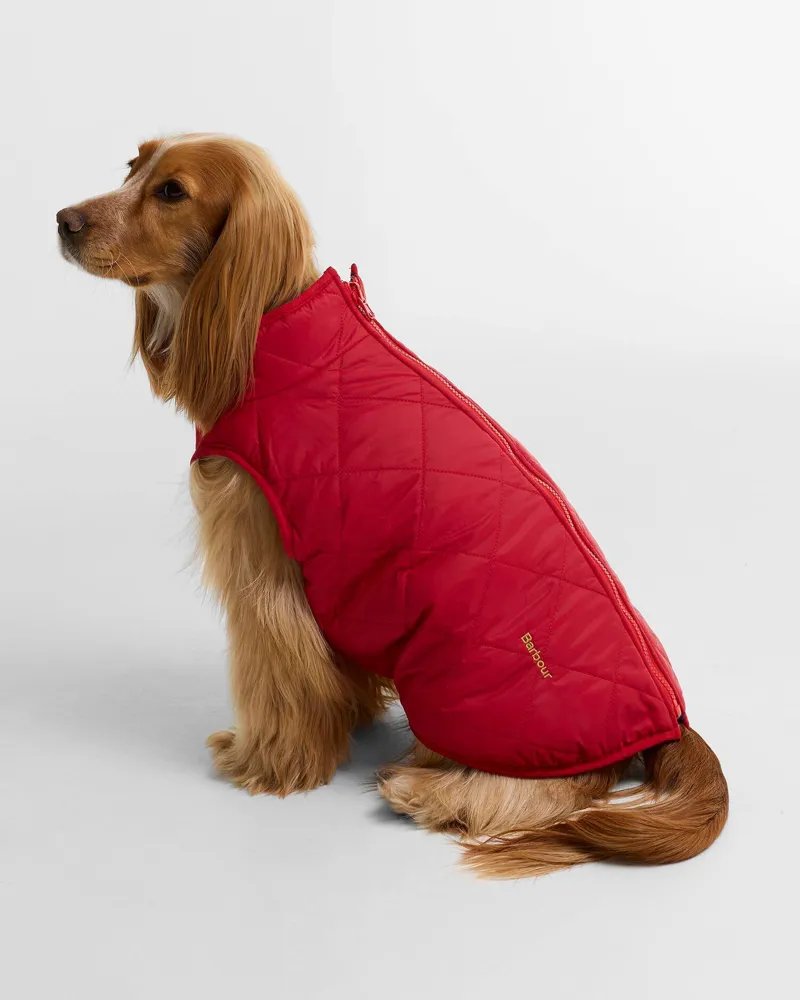 Barbour Field Reversible Dog Coat - Evergreen Tartan-1