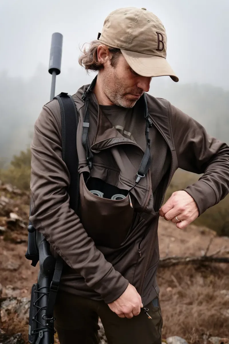 Beretta BinoStash Anorak Fleece - Green Moss-4