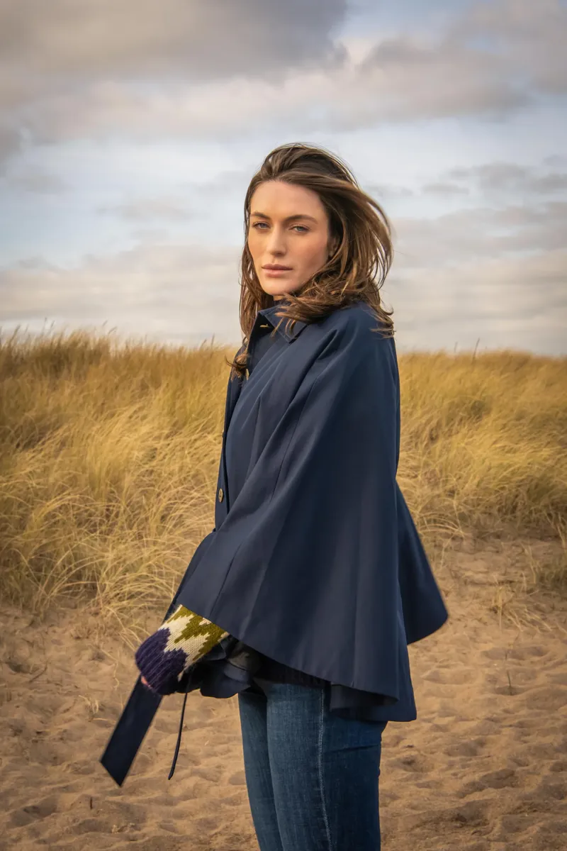 Hunt and Hall Ladies Navy Bilsdale Cape-1