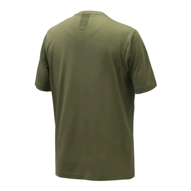 Beretta Dark Olive Logo T-Shirt-1
