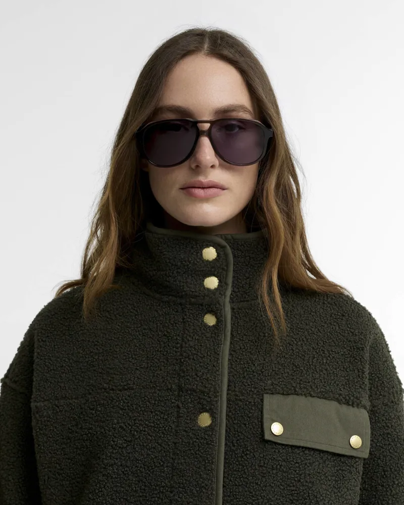 Barbour Ladies Mabel Fleece - Olive-3