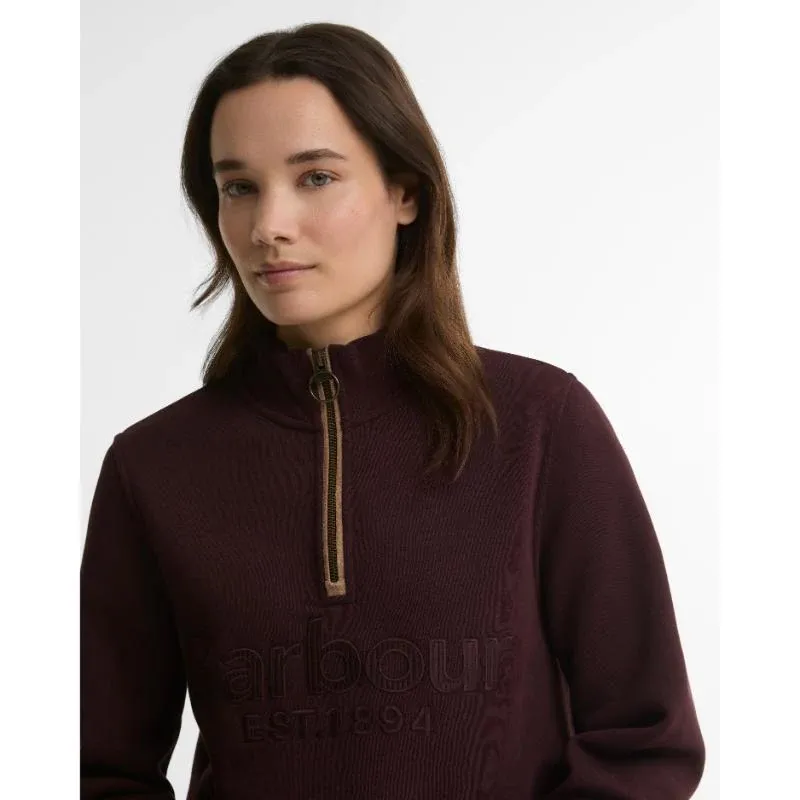 Barbour Ladies Cynthia Quarter-Zip Jumper - Fig-1