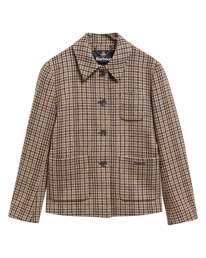 Barbour Ladies Austen Jacket - Classic Beige Check-5