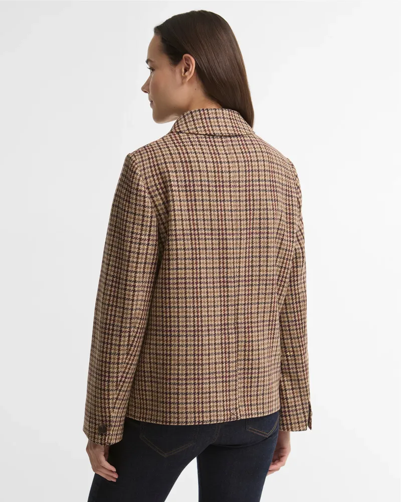 Barbour Ladies Austen Jacket - Classic Beige Check-2