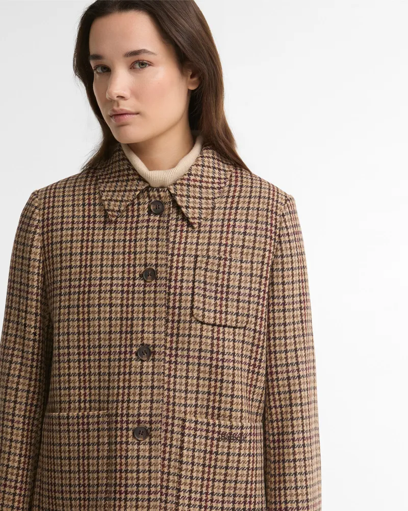 Barbour Ladies Austen Jacket - Classic Beige Check-3