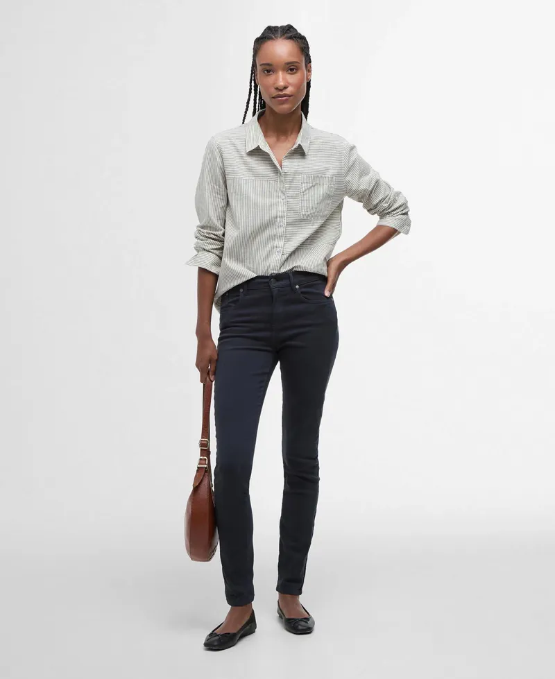 Barbour Ladies Essential Slim Trousers - Classic Navy-1