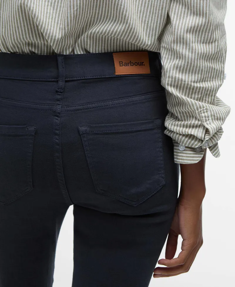 Barbour Ladies Essential Slim Trousers - Classic Navy-4