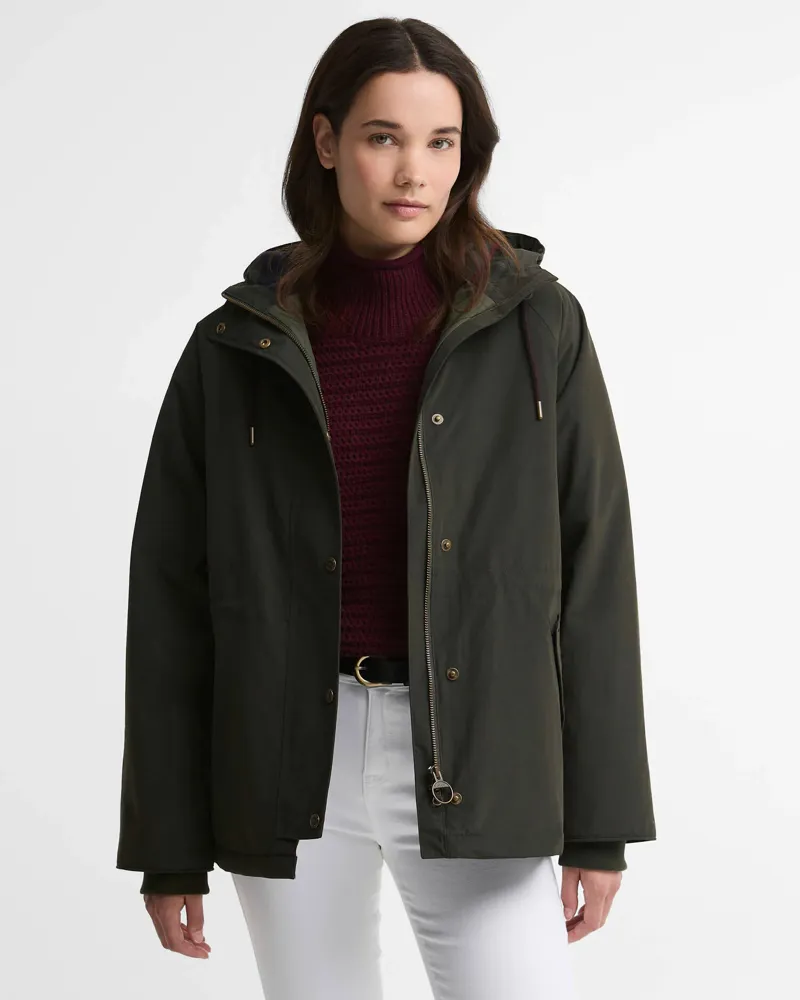 Barbour Ladies Hester Waterproof Jacket - Sage/Classic