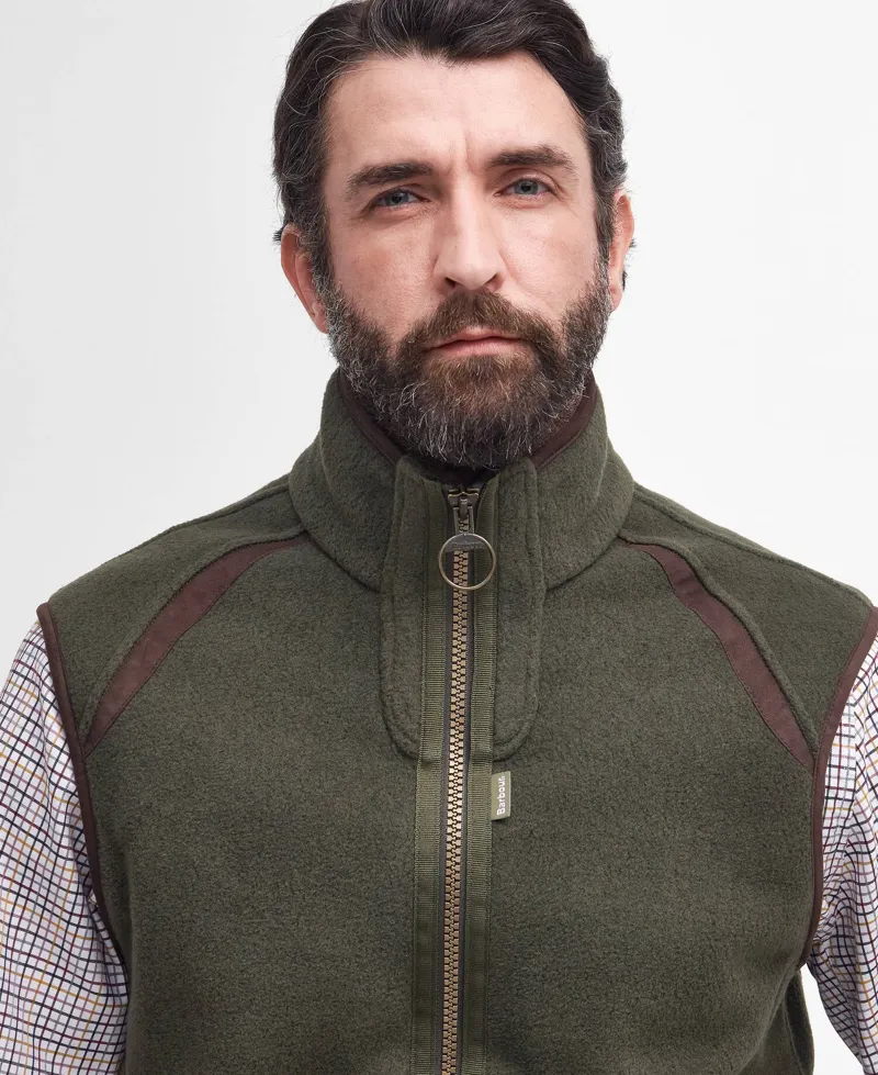 Barbour Langdale Fleece Gilet - Olive-3