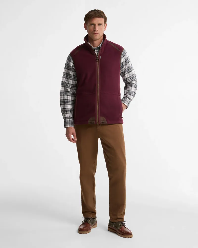 Barbour Langdale Gilet - Dark Bordeaux-1