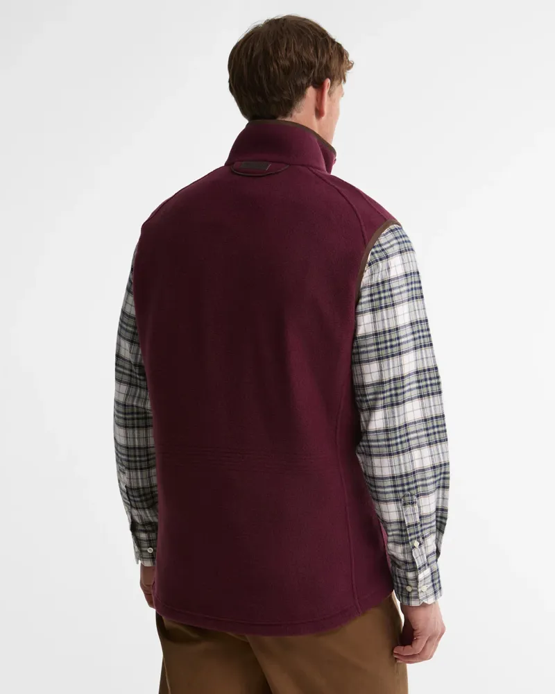 Barbour Langdale Gilet - Dark Bordeaux-2