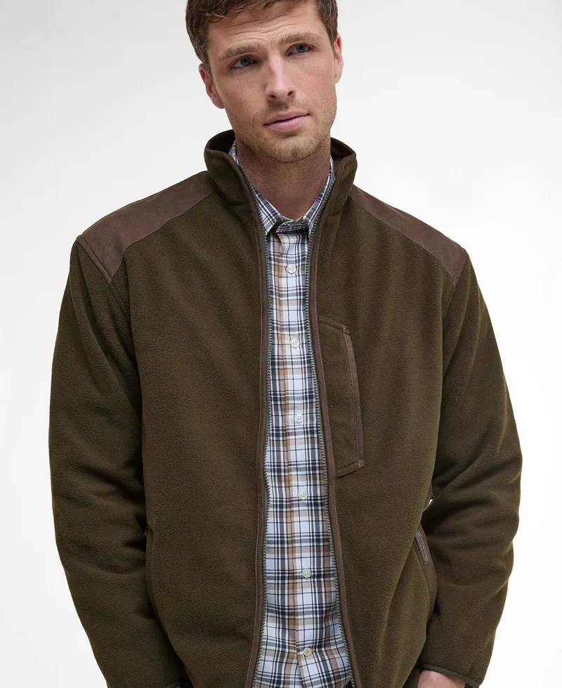 Barbour Active Fleece Jacket - Olive-4