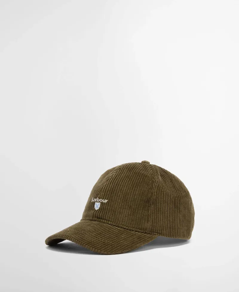 Barbour Preston Cord Cap - Olive