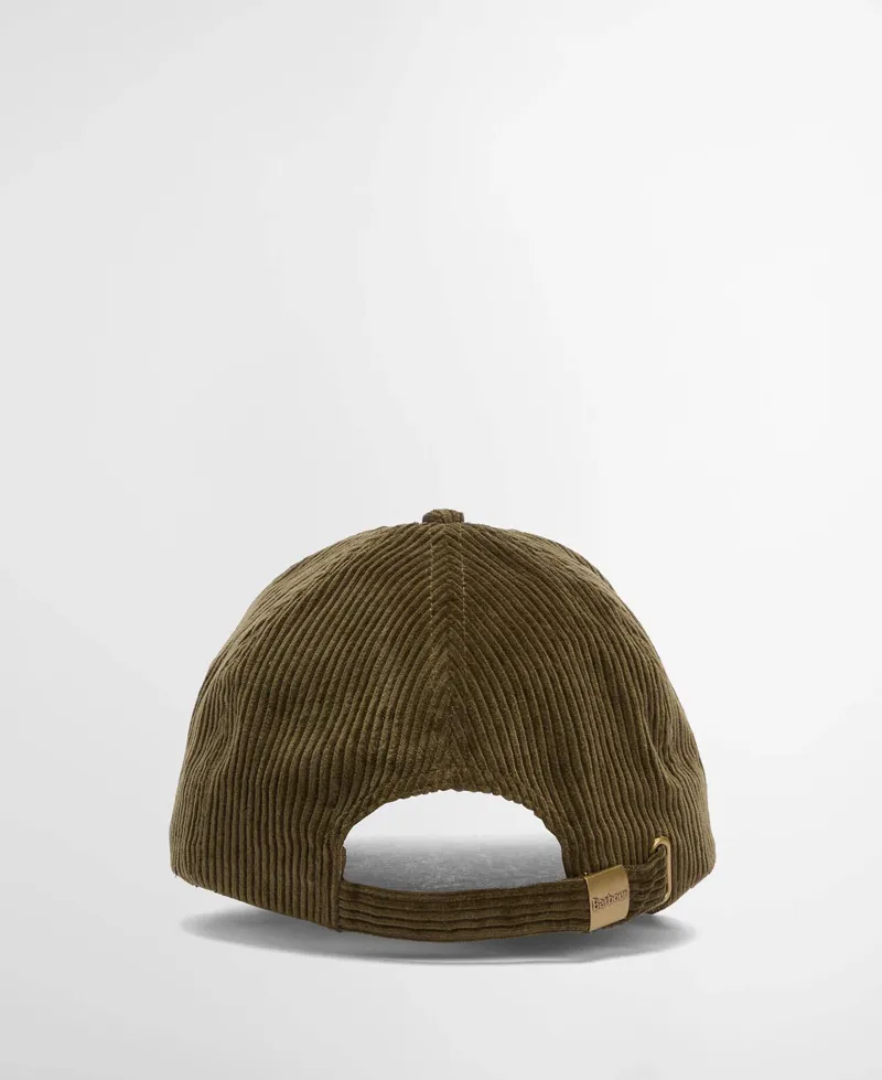 Barbour Preston Cord Cap - Olive-2