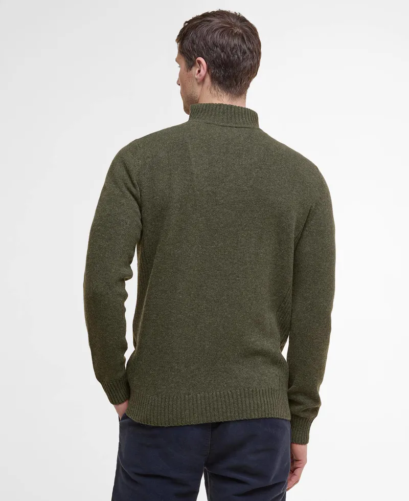 Barbour Nelson Essential Quarter-Zip Jumper - Seaweed-3