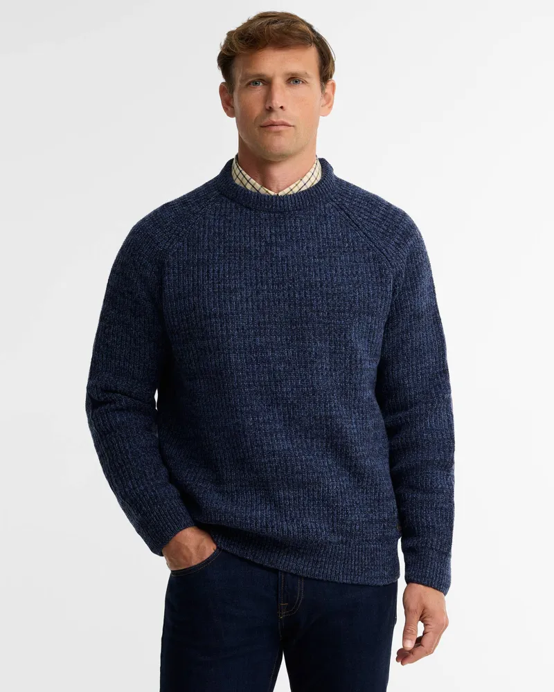 Barbour Horseford Crew Neck Jumper - Classic Navy