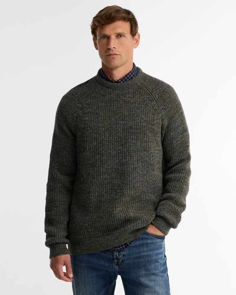 Barbour Horseford Crew Neck Jumper - Olive