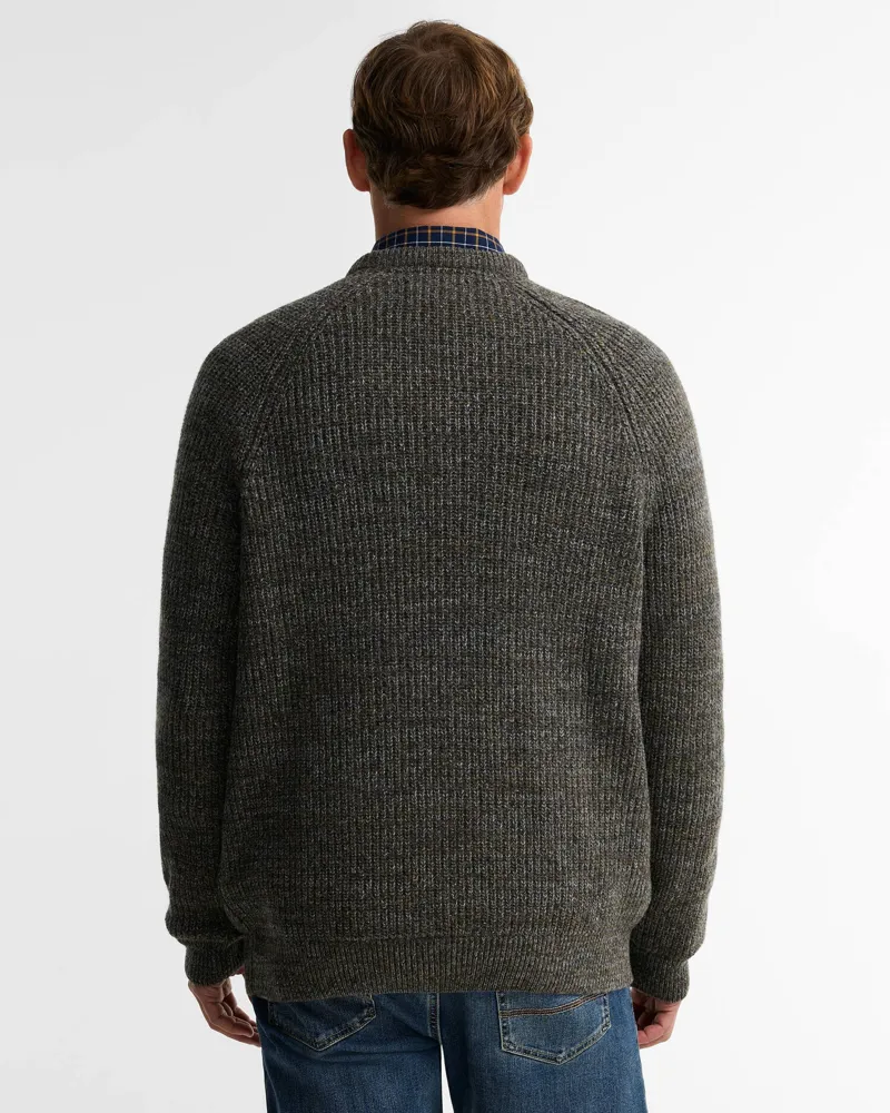 Barbour Horseford Crew Neck Jumper - Olive-2