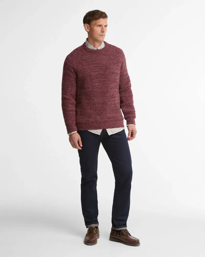 Barbour Horseford Crew Neck Jumper - Mauve-1