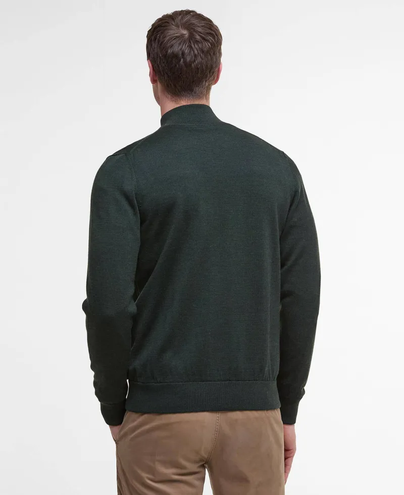 Barbour Gamlin Quarter-Zip Jumper - Olive-2