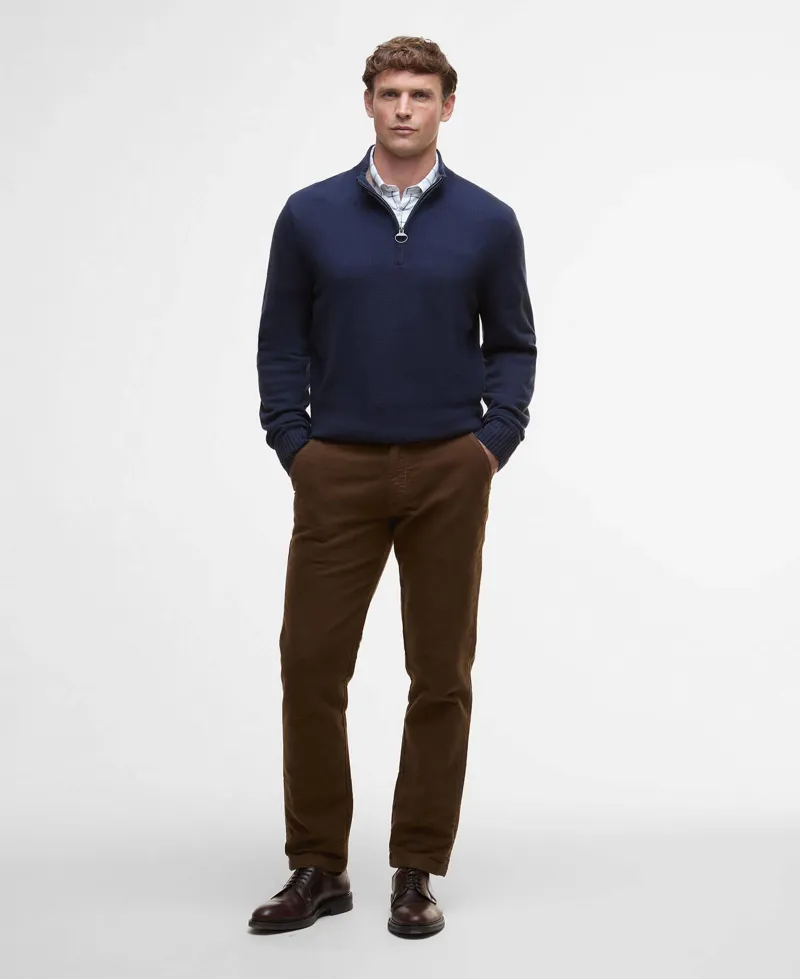 Barbour Kelson Quarter-Zip Jumper - Navy-1
