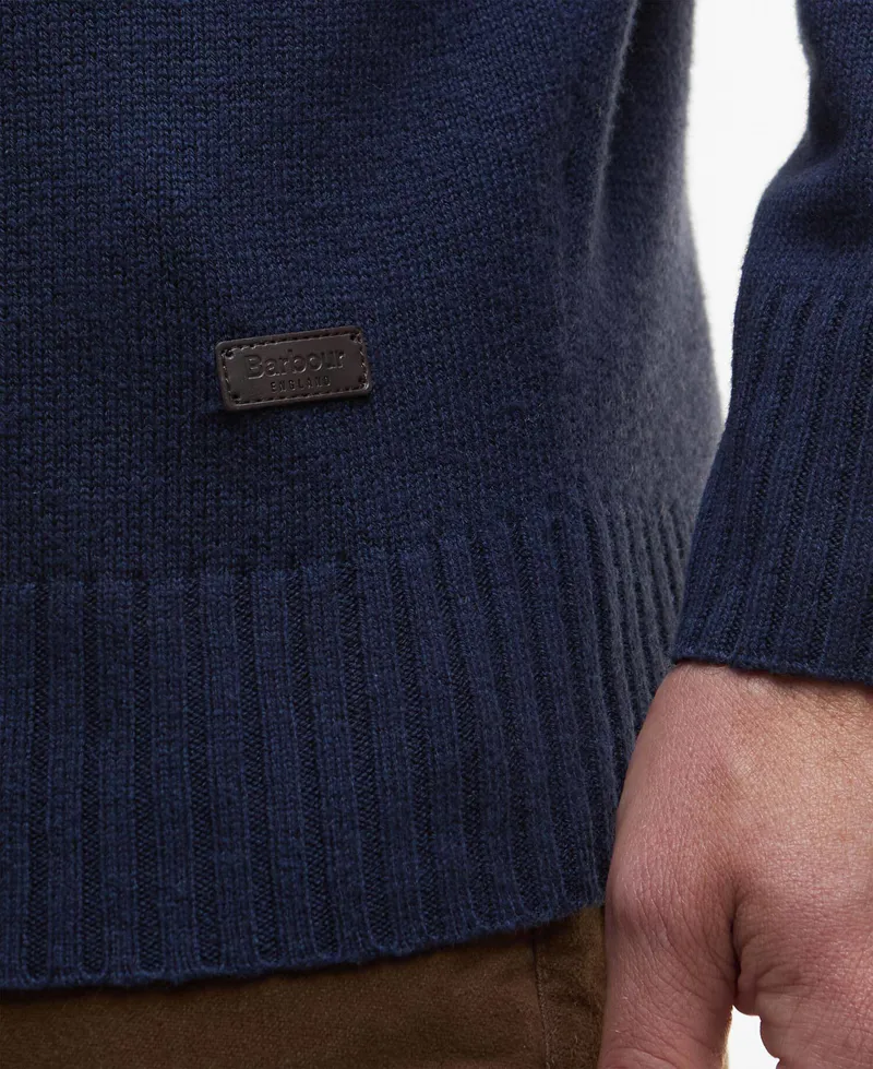 Barbour Kelson Quarter-Zip Jumper - Navy-4