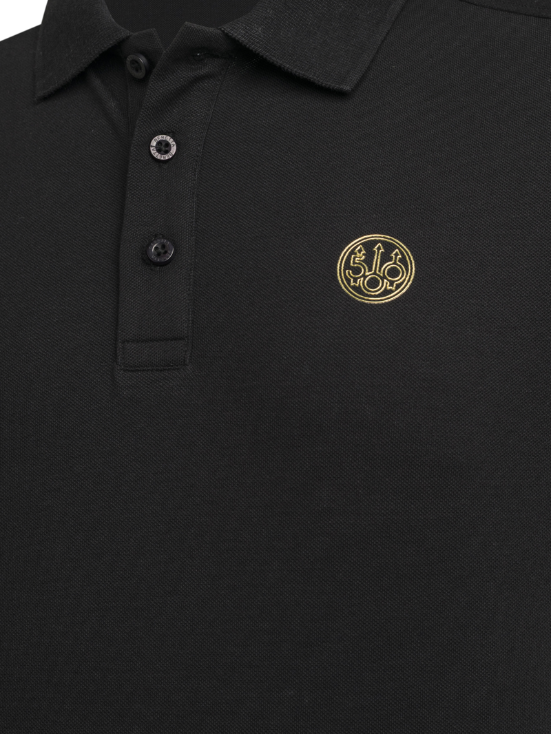 Beretta 500th Anniversary Gold Logo Polo - Black-1