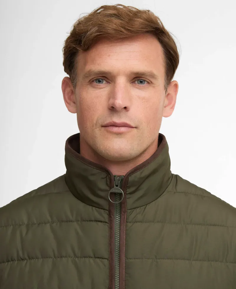 Barbour Broughton Quilted Jacket - Olive-5