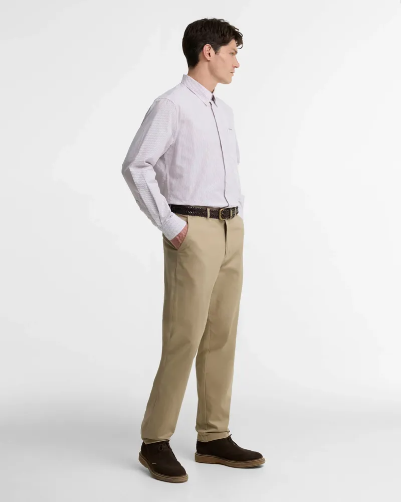 Barbour Sheldane Striped Regular Long-Sleeved Shirt - Mauve-1