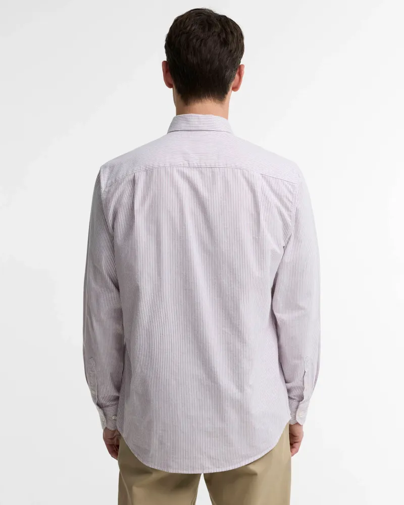 Barbour Sheldane Striped Regular Long-Sleeved Shirt - Mauve-2