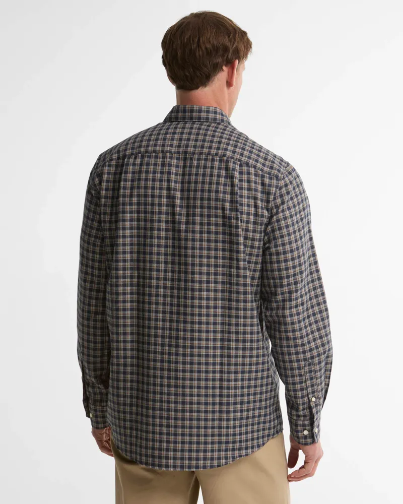 Barbour Cliff Regular-Fit Long-Sleeved Shirt - Navy-1